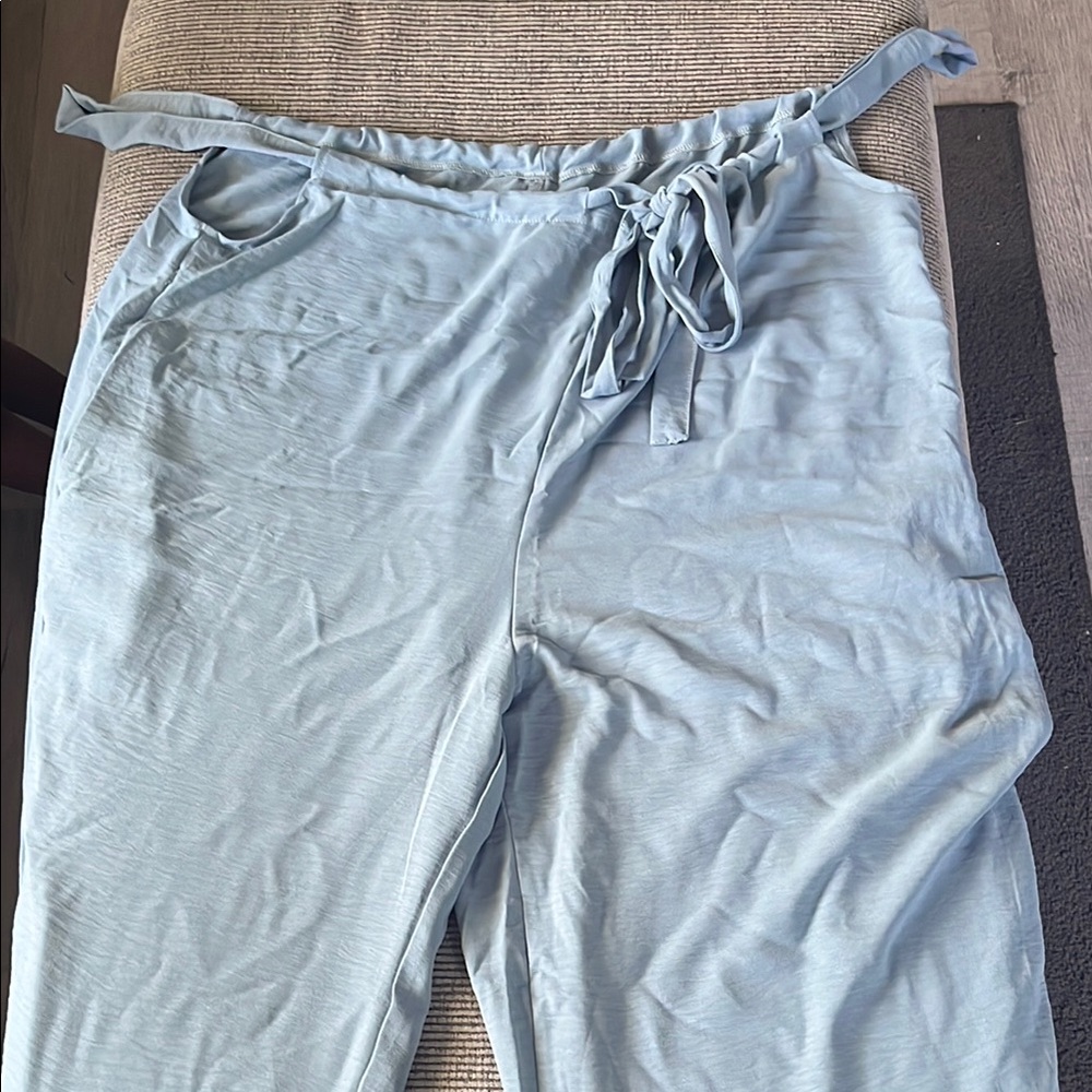 SHEIN Light Blue Flare Pants